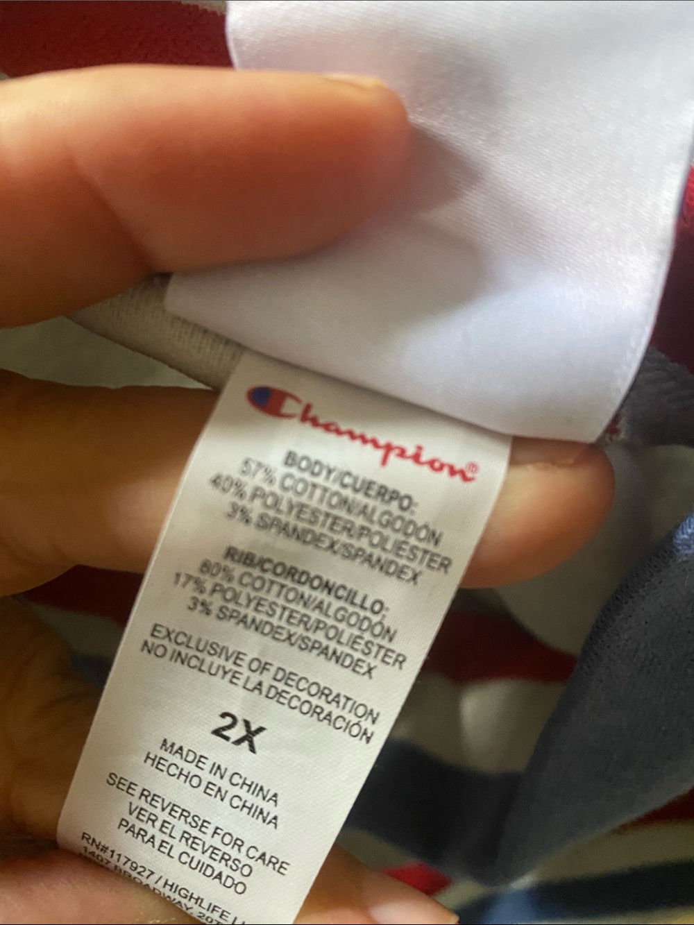 Champion nwt Light Gray USA Sweatshirt with Gold Embroidered Logo - Picture 10 of 10